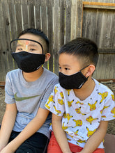Load image into Gallery viewer, KIDS Cloth Masks with Built-In Filter and Removable Eye Shield (5yrs+)
