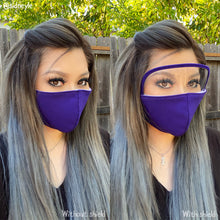 Load image into Gallery viewer, Cloth Masks with Built-In Filter and Removable Eye Shield
