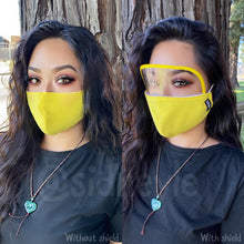 Load image into Gallery viewer, Cloth Masks with Built-In Filter and Removable Eye Shield
