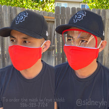 Load image into Gallery viewer, Cloth Masks with Built-In Filter and Removable Eye Shield

